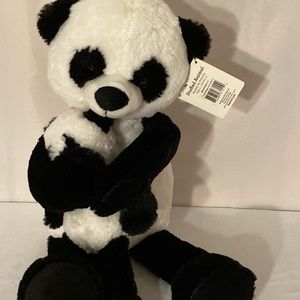 Panda mama bear and baby